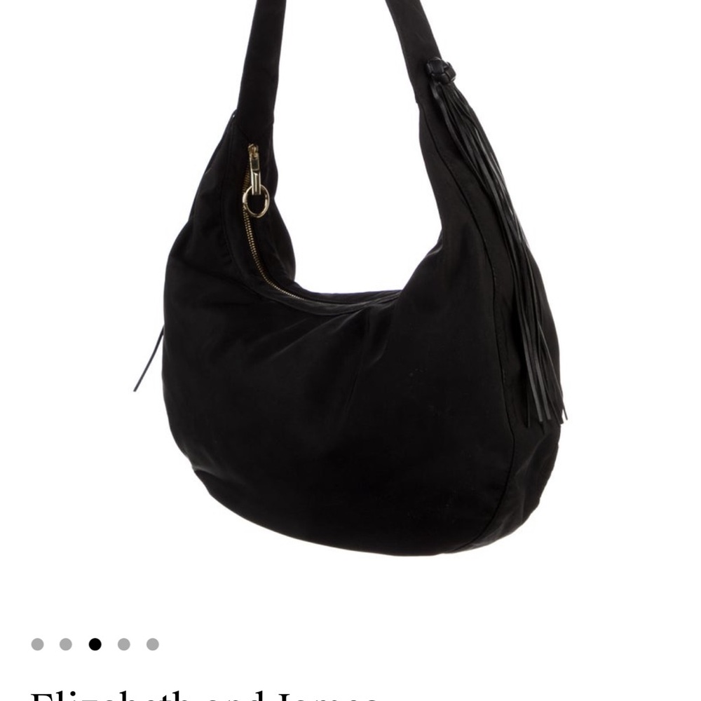 Elizabeth and James Black Hobo Bag